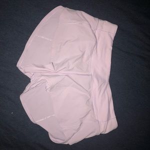 never worn!!! light purple lulu lemon shorts